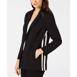 Womens Petite Size XLP Alfani Black Racer-Stripe Blazer Jacket